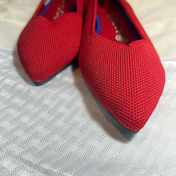 Rothy’s ballet flats shoes bright red textile 8.5 - Picture 5 of 10